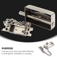 thumbnail image 2 of CRAFTHROU Iron Door Chain 1Pack for Child Safety and Security Protection 8.2x4.2Cm Silver, 2 of 8