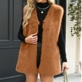 thumbnail image 5 of Pincandy Womens Faux Fur Vest Winter Warm Short Coat Fluffy Shaggy Sleeveless Jacket Fashion Casual Fuzzy Outerwear, 5 of 7