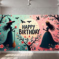 thumbnail image 6 of Witch Theme Banner Fairy Magic Halloween Decoration for Kids Party Fantasy Celebration, 6 of 9