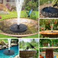 thumbnail image 5 of Outdoor Solar Fountain 1.4W Solar Pump Fountain With 4 Support Rods And 6 Styles Solar Waterfall Fountain Max 65Cm High For Garden, Birdbath, Pond, Pool, Patio, 5 of 5