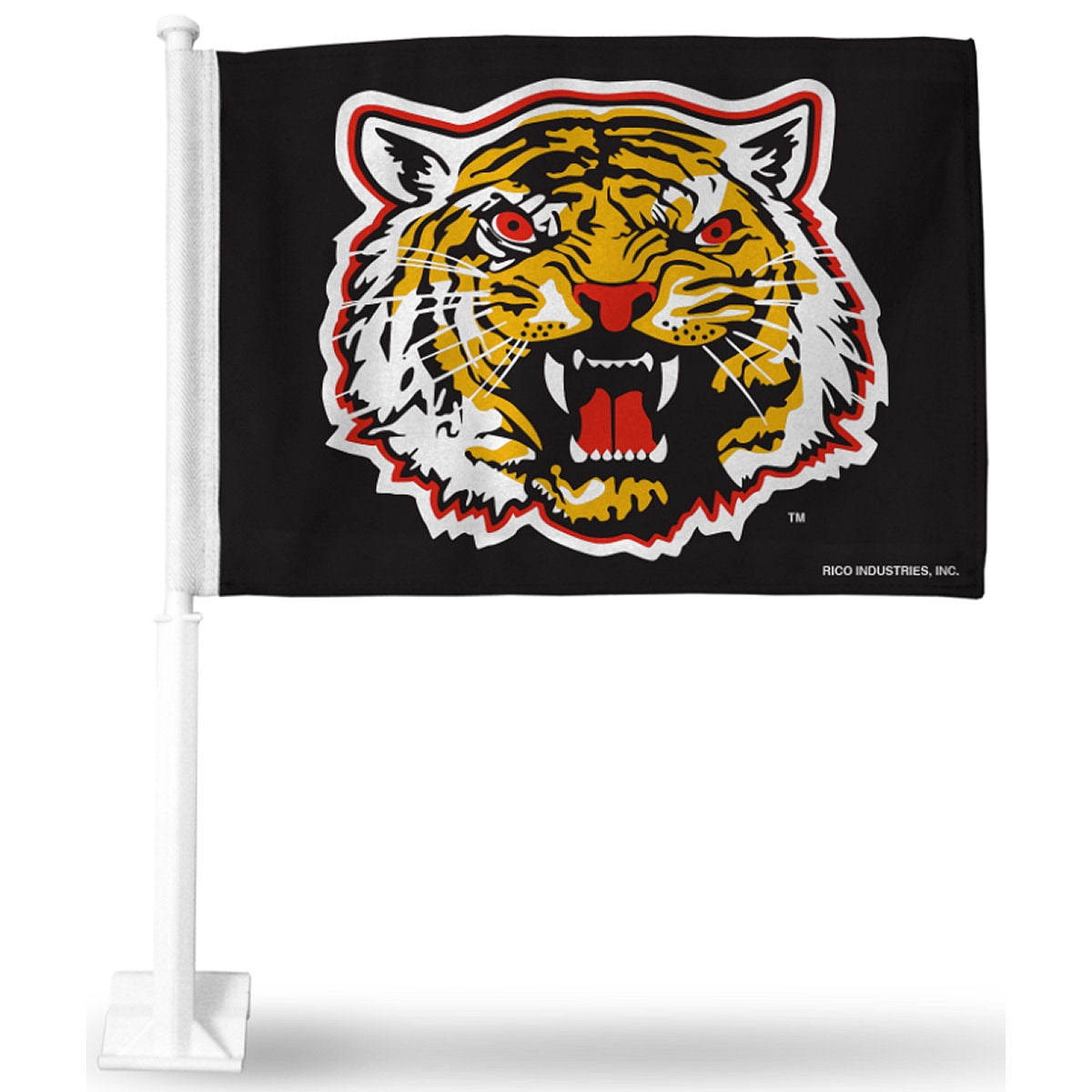 Grambling State University Tiger Logo 12" x 15" Car Flag