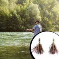 thumbnail image 4 of Yuarrent Anzuelo de cebo agua de mar realista Vivivd alambre reutilizable biónico deportes práctico señuelo de pesca pulpo calamar línea Pescar cabeza blanca 15g Yuarrent OD029645-02B, 4 of 6