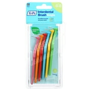 TEPE Interdental Brush Angle Cleaners Mixed Pack - Between Teeth 6 Pack, 0.4MM to .8MM