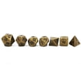 thumbnail image 2 of Dark Gold Metal Polyhedral Dice Set for Dungeons & Dragons, 2 of 3
