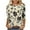 Beige, variant on 3/4 Sleeve Tops for Women Dressy Casual Summer Color Block Print Crewneck Graphic T-Shirts with Pockets Loose Oversized Cotton Tunic Blouse White#01 XL