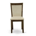 thumbnail image 3 of Luxe by East West Furniture 7 Pc Kitchen Set consists of a Pedestal and 6  Dining Chairs with Padded   Finish-Color:Light Beige, 3 of 7