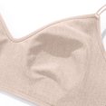 thumbnail image 5 of Women's 1 Pack Full Coverage Lifting Bra, Women's Underwear, Wireless Seamless Soft Support, Comfortable Breathable Anti Sagging Daily Bra Lightweight | TruBelle,Brown L, 5 of 6