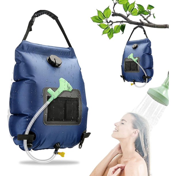 Bolsa de ducha solar para camping, Bolsa de ducha solar, Ducha solar para camping, Bolsa de ducha para camping, Bolsa de ducha plegable, Cabezal de ducha conmutable para senderismo, Camping,
