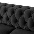 thumbnail image 2 of Sleek Black Sleeper Loveseat for Compact Spaces and Guest Rooms, 2 of 8