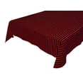 thumbnail image 4 of Cotton Tablecloth Stripes Print / Half Inch Wide Stripe Red and Black, 4 of 4