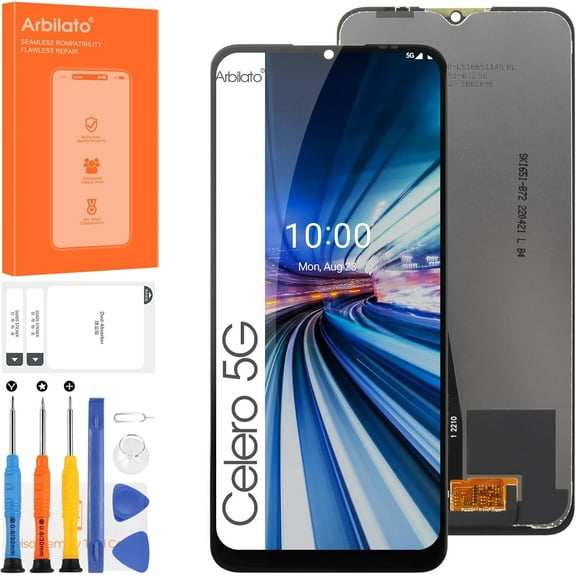 Screen for Boost Mobile Celero 5G Screen Replacement for Celero 5G LCD Screen WTCELERO5G Touch Display Digitizer Assembly Repair Parts（Black）