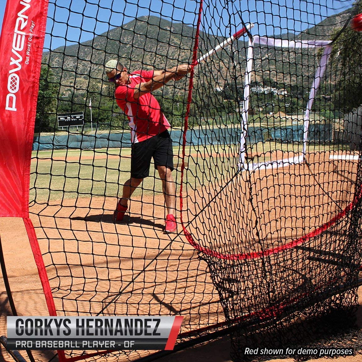 PowerNet Baseball Softball Practice Net 7x7 with Baseball Accessories for Practice Pitching & Batting, Ball Caddy, Weighted Baseballs, Tee (Deluxe Training Kit)