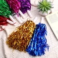 thumbnail image 3 of GOOHOCHY NUOBESTY 14 pompones de animadora de lámina metálica para eventos deportivos de equipo, fiestas y jugadores, 3 of 7