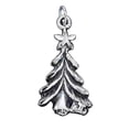 thumbnail image 1 of Sterling Silver 16" .8mm Box Chain Christmas Tree Star Pendant Necklace, 1 of 2