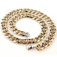 thumbnail image 5 of QQTDFG 10/12/15/1​7mmFashion Stainless Steel Men Chain Necklace Bracelet Hiphop Jewelry-36 inch-12mm-SilverGold, 5 of 6