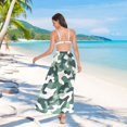 thumbnail image 7 of FORMRS Womens Beach Sarong Semi-Sheer Bikini Wrap Skirt Swimsuit Cover-ups, Light Green Camouflage Design, 7 of 7