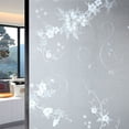 thumbnail image 4 of Clearance Stickers under $5,3D Flower Privacy Window Film No Glue Static Cling Frosted Window/Door/Glass Film Decor For Home Office, 4 of 5