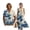 Blue Cloud Swirl, variant on Blue Cloud Swirl Print Cotton Linen Matching Holiday Outfit Set Men Short Sleeve Button T-Shirts Women Sleeveless Sundresses Dress 2026 Spring Long Maxi Dress Travel Outfit, 4XL