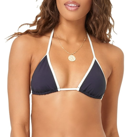 L Space Triangle Bikini Top, S