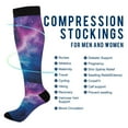 thumbnail image 2 of FORMRS Womens Knee High Socks Casual Long Thick Travel Daily Wear, 1 Pair, Galaxy Pattern, 2 of 6