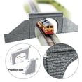 thumbnail image 5 of MERIGLARE 2 Pieces Railroad Tunnel Portal Model N Scale Train Structure Accessory Gypsum DIY Mountain Cave Tunnels Railway Track Tunnel Entrance Micro Landscape Diorama suitable for With Slopes, 5 of 8