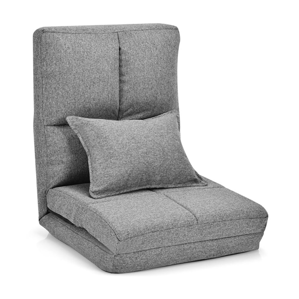 Finihen Folding Sleeper Couch, Fold Down Flip Convertible Sleeper Couch with Pillow, Foldable Mattress for Living Room, Dorm, Home, Office, Apartment, Gray Finihen Folding Sleeper Couch, Fold Down Flip Convertible Sleeper Couch with Pillow, Foldable Mattress for Living Room, Dorm, Home, Office, Apartment, Gray