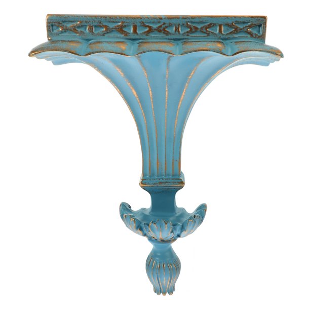Estante de pared flotante de resina, organizador de pared decorativo montado en la pared