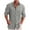 Gray, variant on Awdenio Spring Shirts for Men, Men Casual Solid Cotton And Linen Tie Pocket Plaid Patchwork Turndown Long Sleeve Button Shirt, Size S-5XL