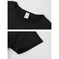 thumbnail image 2 of Elegante camiseta de cuello redondo con estampado de letras en tallas grandes. Camisetas de talla grande con mangas cortas, ropa informal para primavera y verano. Ropa cómoda para climas cálidos. Para, 2 of 5