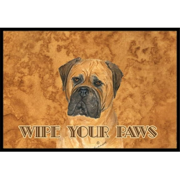 Carolines Treasures  18 X 27 In. Bullmastiff Wipe Your Paws Indoor Or Outdoor Mat