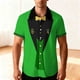 thumbnail image 1 of Ceisia St. Patrick's Day Men's Unisex Hawaiian Shirt | Summer Beach Casual Short Sleeve Button Down Gift Printed Top, 1 of 9