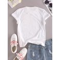 thumbnail image 2 of California Chic - Soft Crew Neck Short Sleeve T-Shirt with Graphic Print, Versatile Casual Tops for Everyday Style - Womens Clothing, 2 of 5