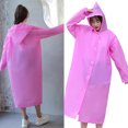thumbnail image 1 of Capa De Lluvia Larga, Impermeable Reutilizable Para Adultos Impermeable Para Viajes, 1 of 7