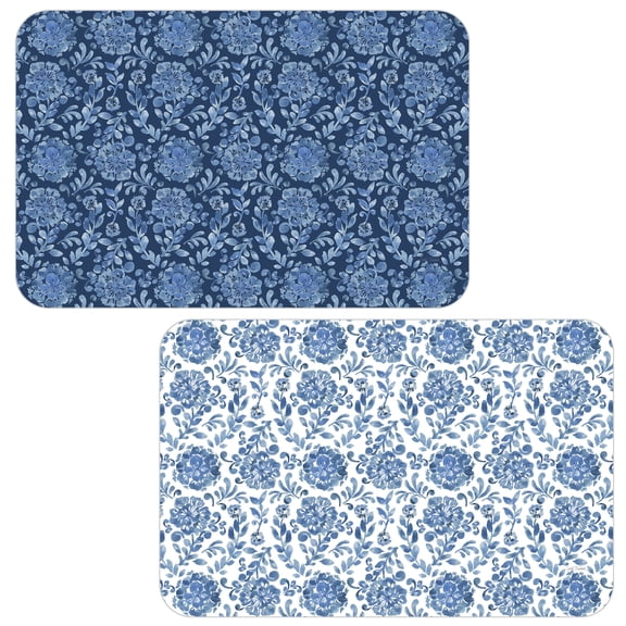 Blue & White Floral Rev Placemat