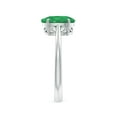thumbnail image 3 of ANGARA Natural Oval Solitaire 1.5 ct Emerald Cocktail Ring in 14K White Gold for Women (Size-9x7mm) | May Birthstone, Birthday, Anniversary, Jewelry Gift for Women | Natural Emerald Ring, 3 of 9