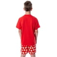 thumbnail image 2 of DC Comics Big Boys' The Flash Logo Short Sleeve Shirt Pajama Short Set, 2 of 7
