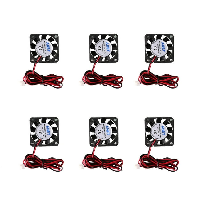 Ventilador de Enfriamiento Silencioso Sin Escobillas de 6 Piezas 12V 40mmx40mmx10mm 4010 DC para Impresora 3D
