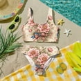 thumbnail image 5 of 4th of July Swimsuit for Kids Girls Size 7-8 Two Piece Sets Swimming Bathing Suits Patriotic Beach Vacation American Flag Floral Print Bikinis Summer Girls Clothes Kids Swim Suit Khaki 1-2 Years, 5 of 8