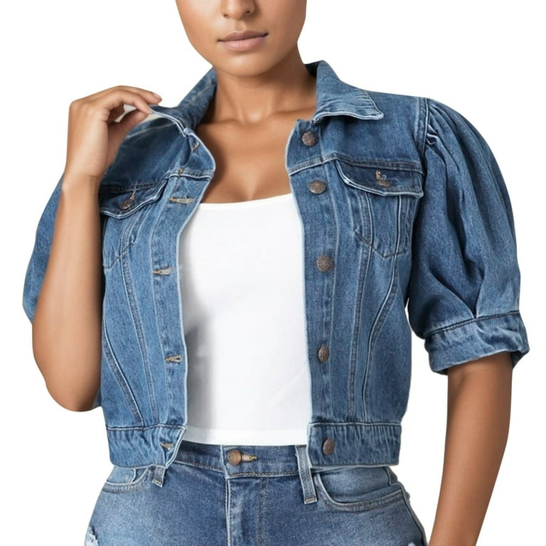 Bubble jean jacket hotsell