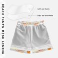 thumbnail image 3 of FORMRS Boys Swim Trunks Quick Dry Mesh Liner Boardshorts Sizes XS-XL, White Grapefruit Slices, 3 of 7