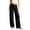 SCC260729#Black, variant on Girls Wide Leg Baggy Pants Drawstring Pants Cotton Linen Pants loose fit Trousers 4T-13T