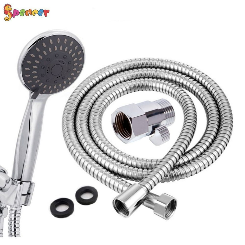 Spencer High Pressure Handheld Shower Head Hose Kit, 5 Spray Settings