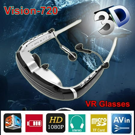 68″ HD Stereo Video Widescreen Digital 3D Glasses Eyewear HDMI Virtual Theater 68″ HD Stereo Video Widescreen Digital 3D Glasses Eyewear HDMI Virtual Theater