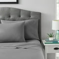 thumbnail image 4 of Mainstays 4-Piece 300 Thread Count Grey- CVC Cotton Blend Bed Sheet Set, Queen (Adult), 4 of 6