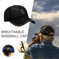 thumbnail image 4 of Béisbol Transpirable para Exteriores Verano Sombrero para El Malla Coreano Sombrero Con Visera Transpirable Versátil (tenga en Cuenta Al Realizar El Pedido Y Agregar El Embalaje La Bolsa) (negro), 4 of 9