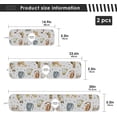 thumbnail image 4 of Breeds Of Cats and Footprints 2PCS Faucet Absorbent Mat Kitchen Faucet Sink Splash Guard Microfiber Cloth Faucet Splash Catcher Water Absorbent Mat Behind Faucet, Faucet Mat for Kitchen Sink 30x5in, 4 of 7