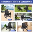 thumbnail image 6 of Outdoor Chair Cushions Set of 4 19x19x3 inches Waterproof Patio Seat Cushions with Handle and Ties Navy Blue Durable Comfortable, 6 of 7