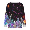thumbnail image 4 of Puntoco Chaqueta Tipo Cárdigan Informal Con Botones Y Estampado Navideño Para Mujer, 4 of 5