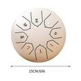 thumbnail image 4 of Neoyler Buddha Stones Steel Tongue Drum 8 Inch Mini Handpan Worry Drum for Adults Education and Yoga Zen Entertainment Sound Healing Gift Easy to Carry and Play, 4 of 5