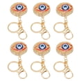 thumbnail image 2 of 6pcs ojo llavero cadena 3D lindo fresco moda metal llavero colgante para mochila bolso, 2 of 12